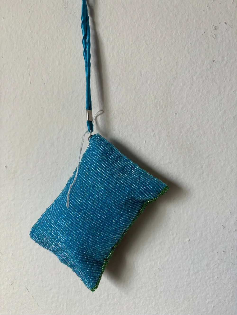 Vintage beaded blue